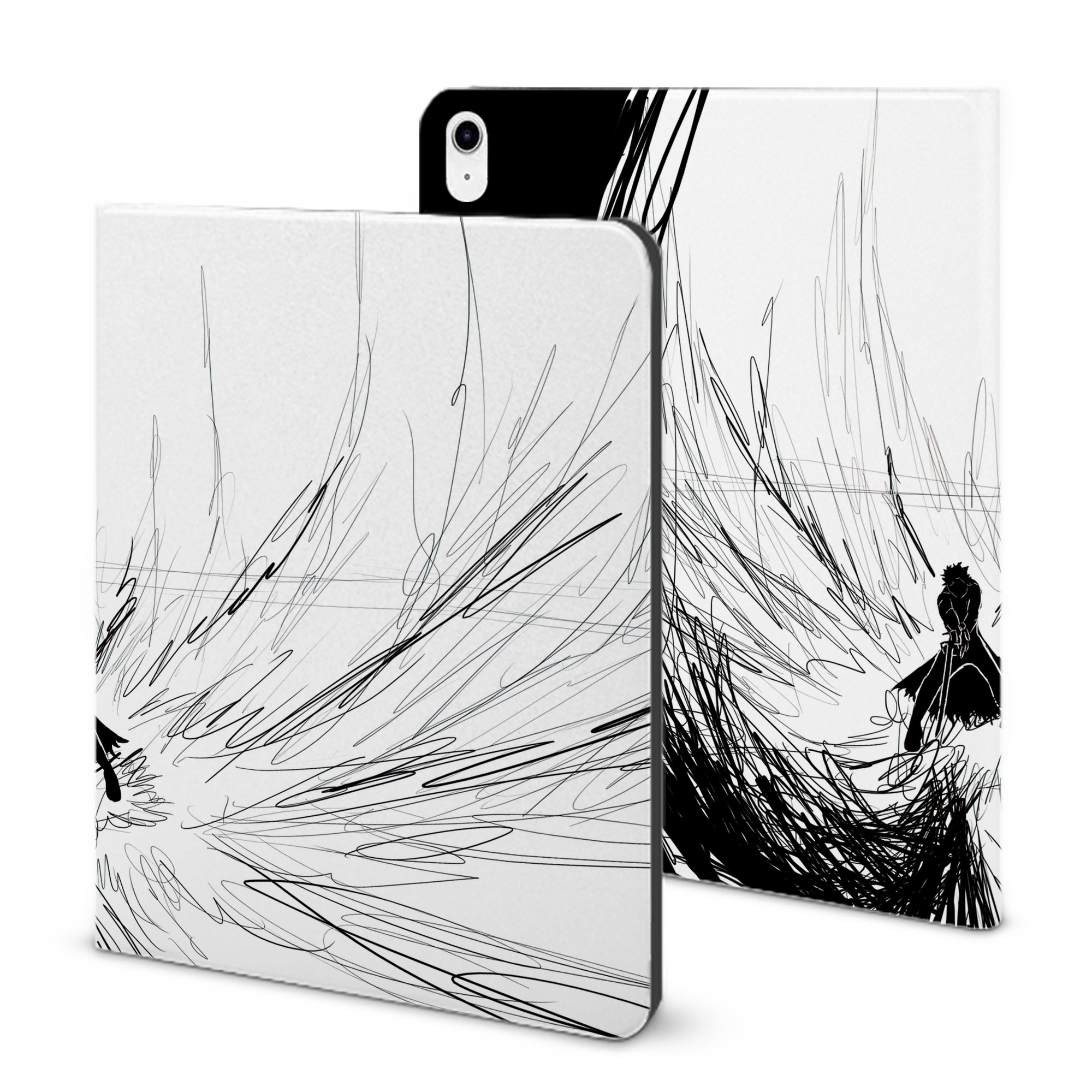 （画像用） ブリーチ BLEACH IPad ケース ブック型 PUレザー TPU 耐衝撃 軽量 薄型 ペン収納なし 全面保護 IPad 各モデル対応
